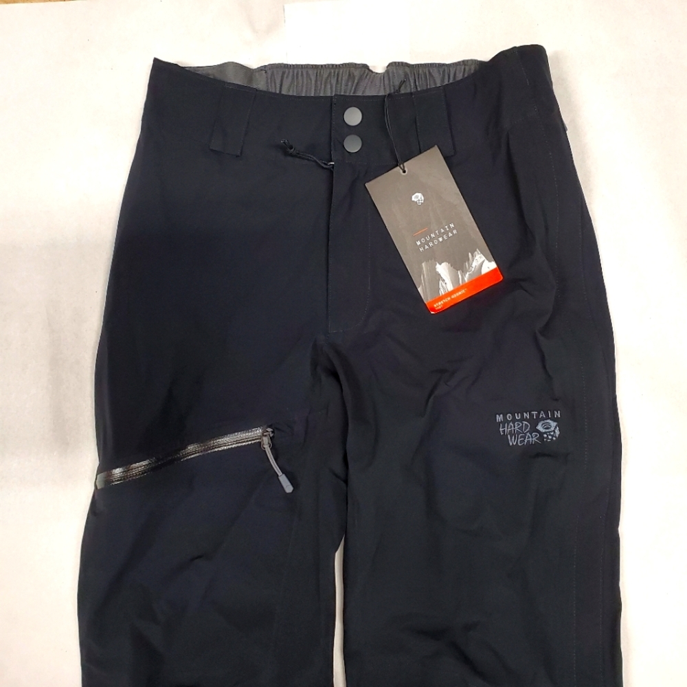 NWT MOUNTAIN HARDWEAR Stretch Ozonic Black Ski Snowboard Pants Women's Sz XS New